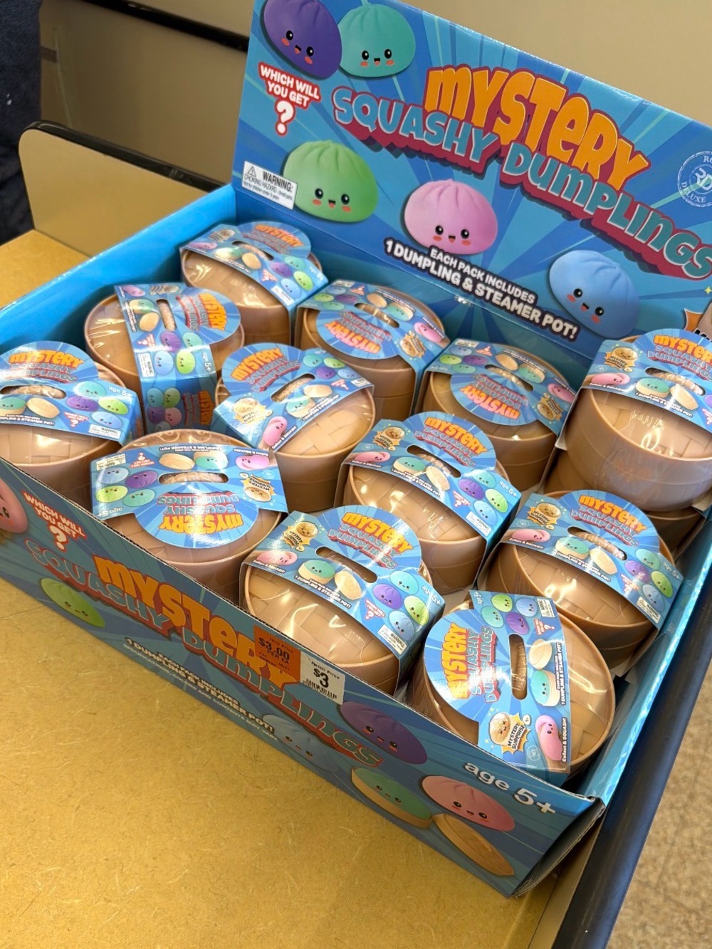 1 Dollar Tree Viral Mystery Squishy Squashy Dumplings Blind Box Assorted Colors